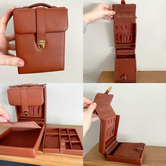 Vintage Leather Travel Organizer